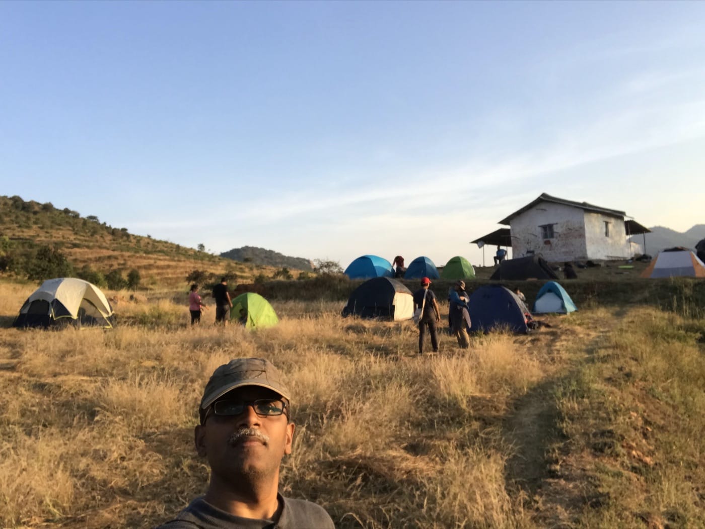We held our first camp-site stay.