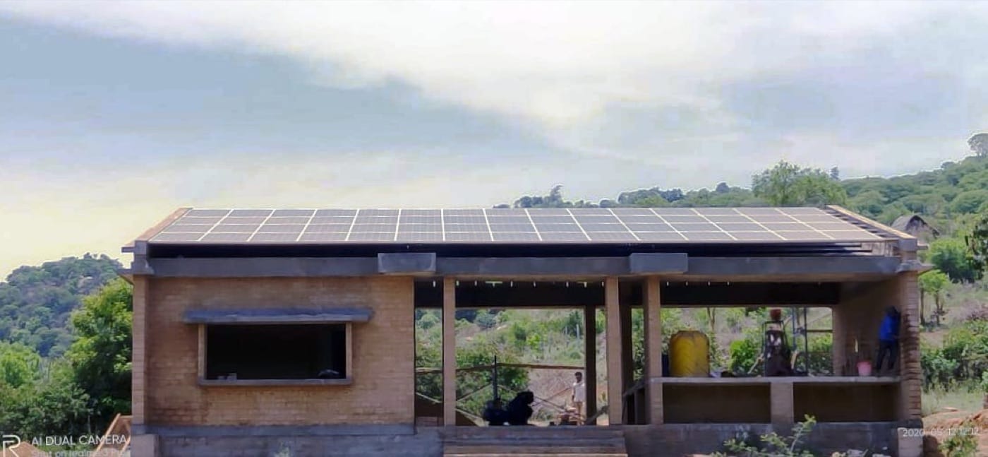 The solar shed was set up.