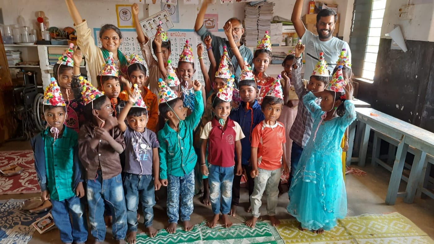 Vijay and Sunita began engaging with the local school in Odhipuram.